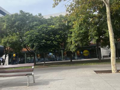Sideboard 150cm long covered with artificial leather