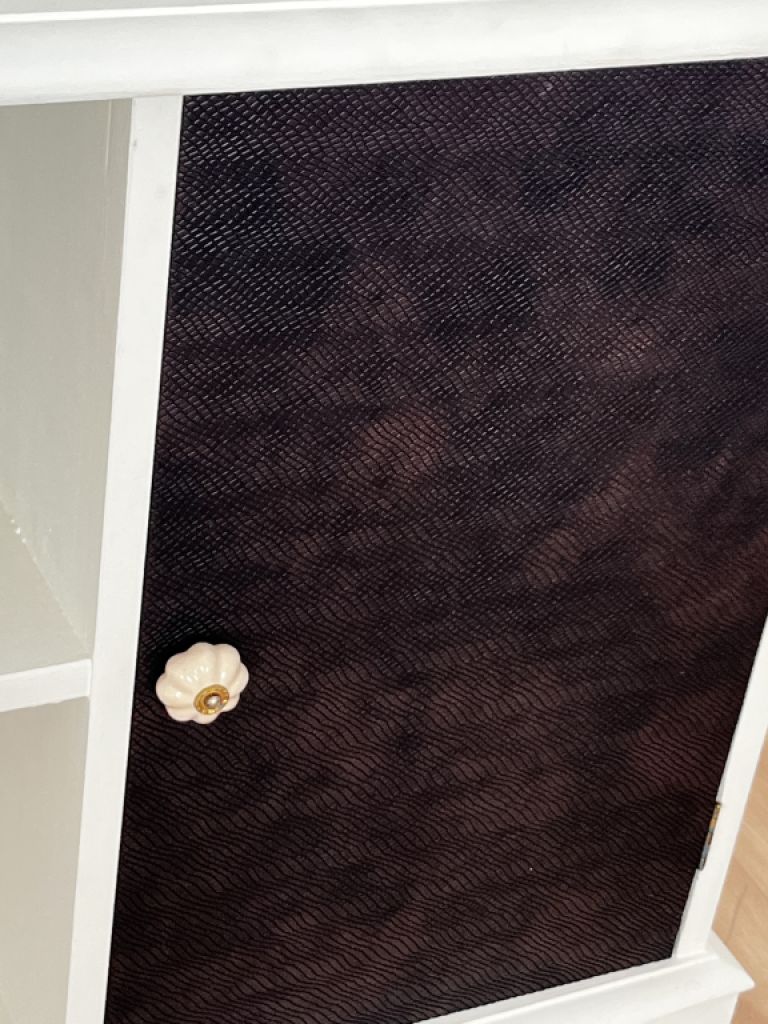 Sideboard 150cm long covered with artificial leather