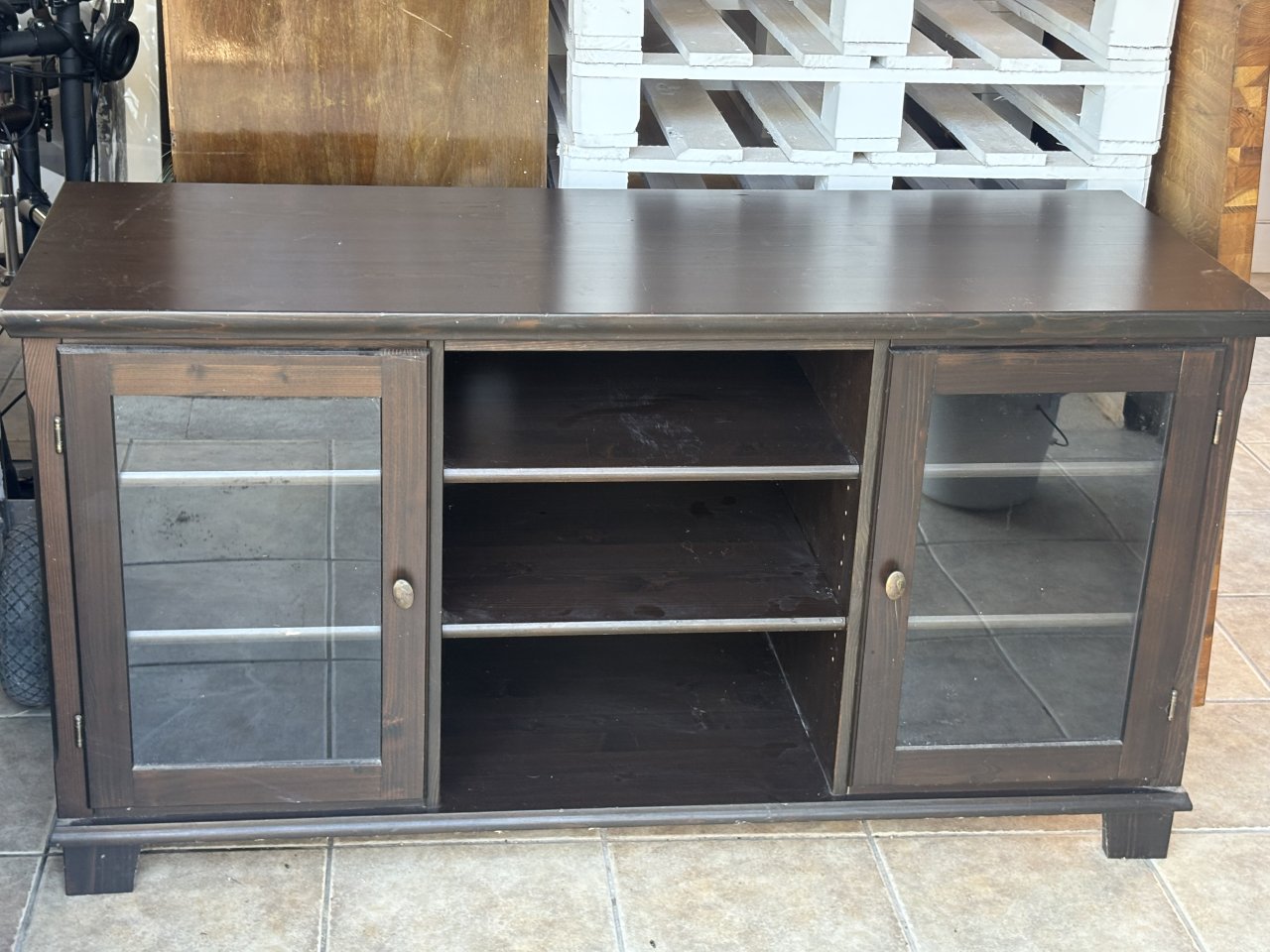 Sideboard dunkles Holz
