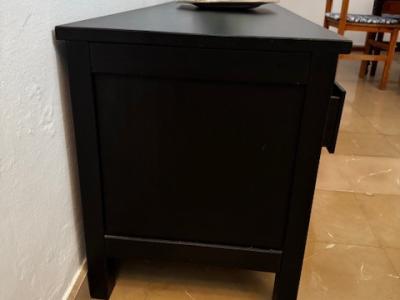 Sideboard TV Unterschrank 149x57x59 cm dunkelbraun/schwarz