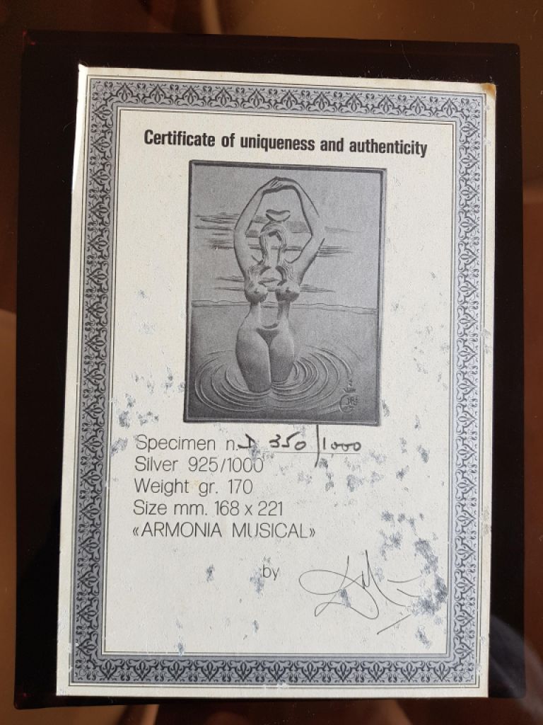 Dali silver engravings