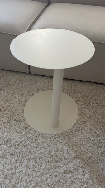 SKLUM side table YANNIK  Steel Beige  Ø 40 cm