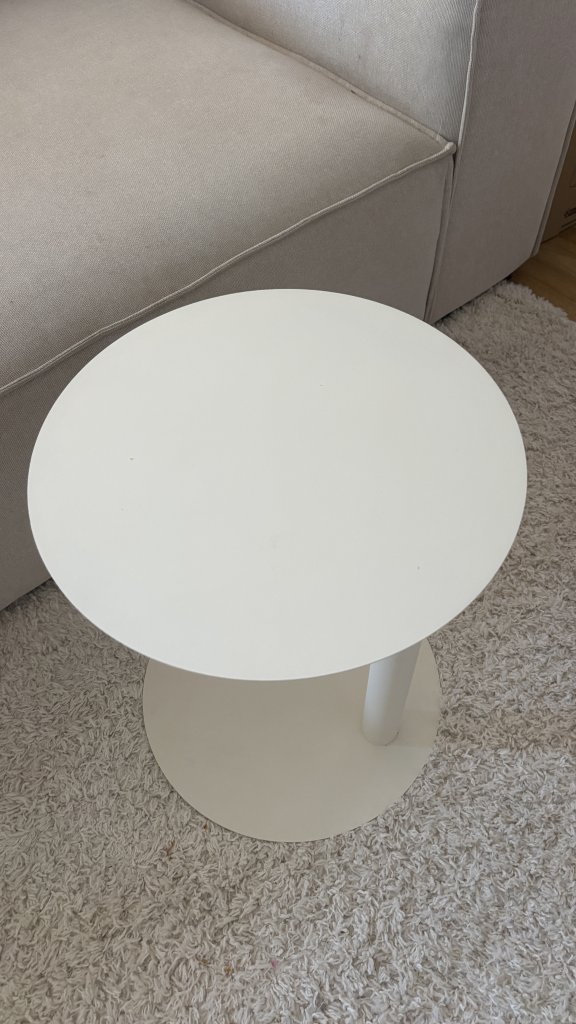 SKLUM side table YANNIK  Steel Beige  Ø 40 cm