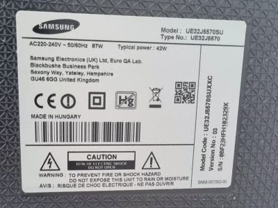 Smart TV 32" Samsung Type UE32J5570