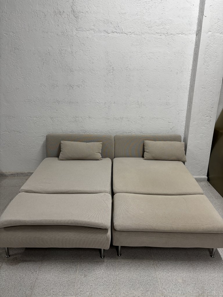 SÖDERHAMN 2 Sitzelemente, Sofa, beige, Ikea