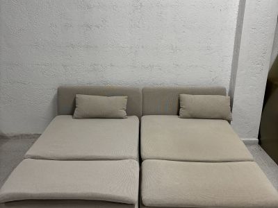SÖDERHAMN 2 Sitzelemente, Sofa, beige, Ikea