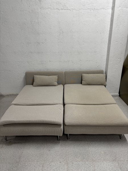 SÖDERHAMN 2 Sitzelemente, Sofa, beige, Ikea