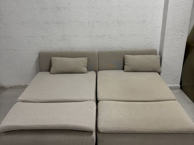 SÖDERHAMN 2 Sitzelemente, Sofa, beige, Ikea