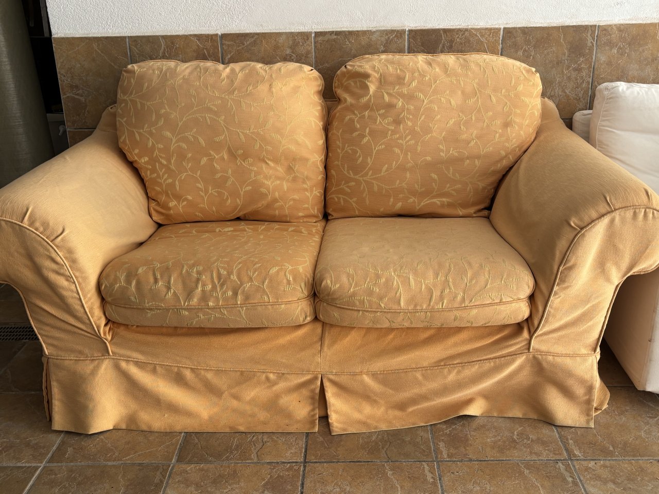 Sofa gelb günstig abzugeben