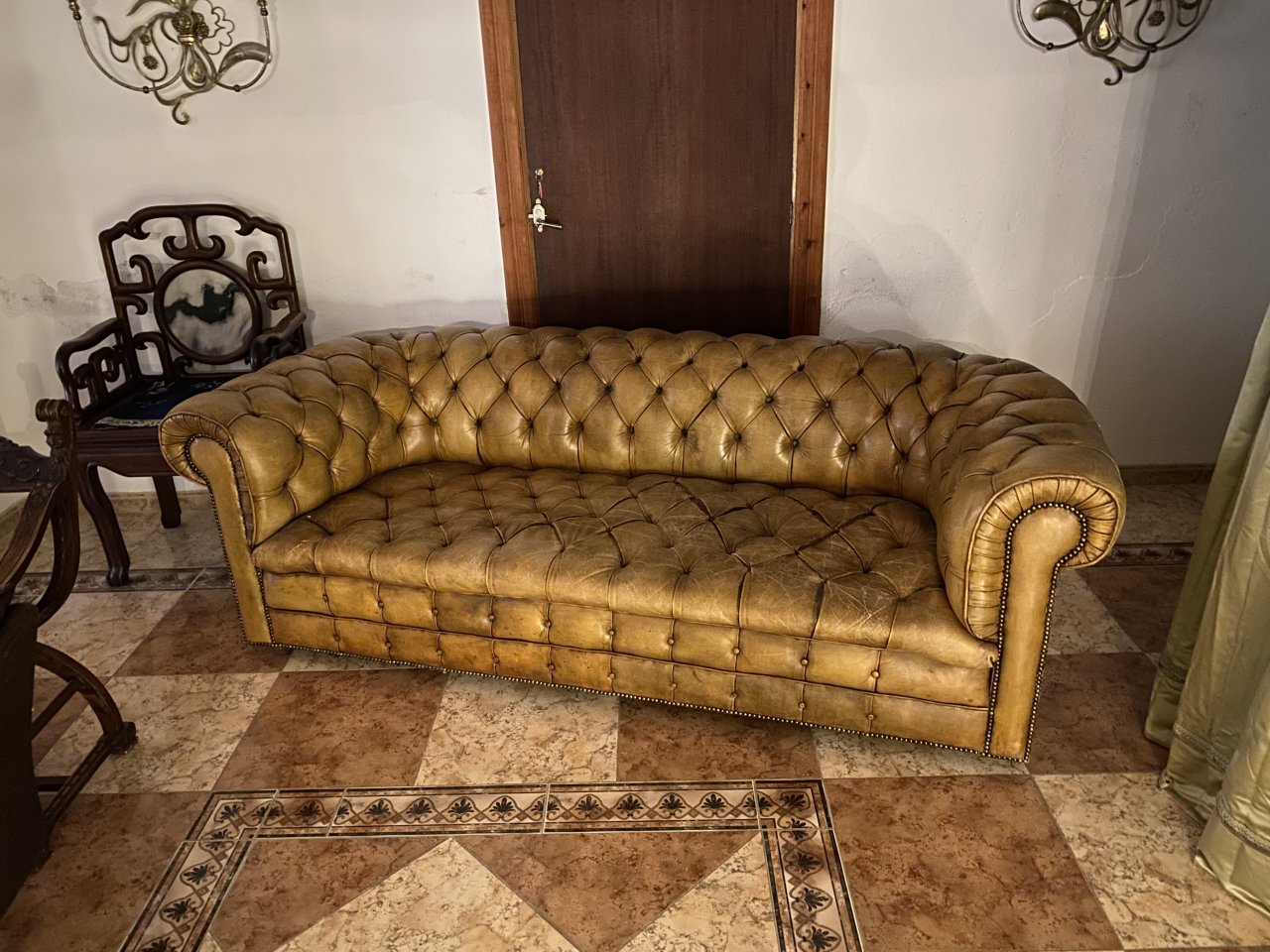 Leather Chesterfield Sofa