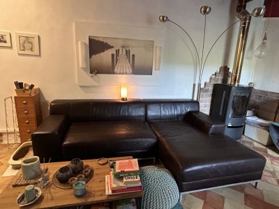 Leather sofa Ikea