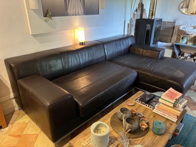 Leather sofa Ikea