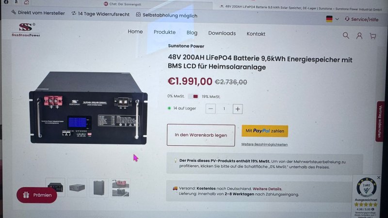 Solarstromspeicher