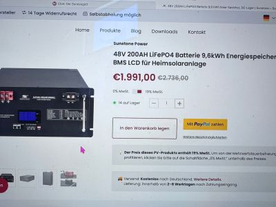 Solarstromspeicher