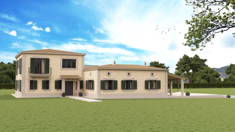 SON MACIÀ (PORTOCRISTO): Fantastic plot with building permit or turnkey new finca