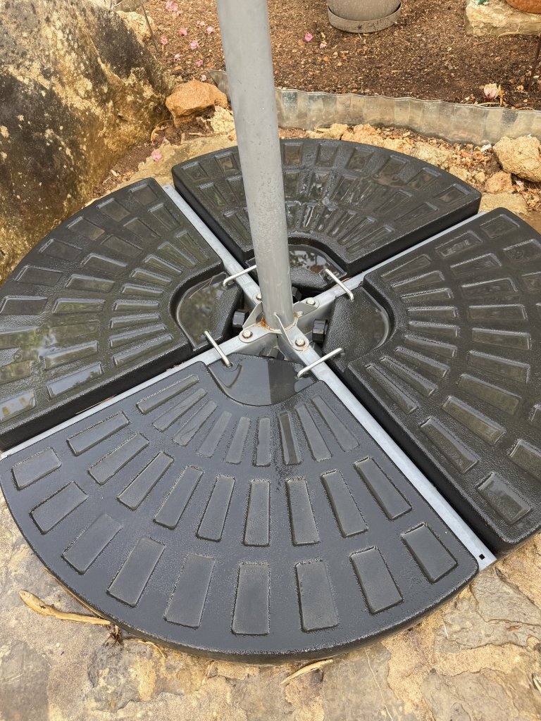 Sonnenschirm Beschwerungsplatten