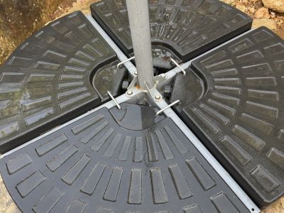 Placas de contrapeso para sombrilla