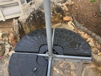 Placas de contrapeso para sombrilla