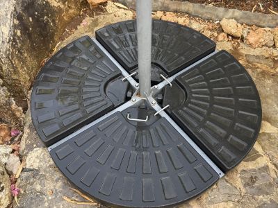 Placas de contrapeso para sombrilla