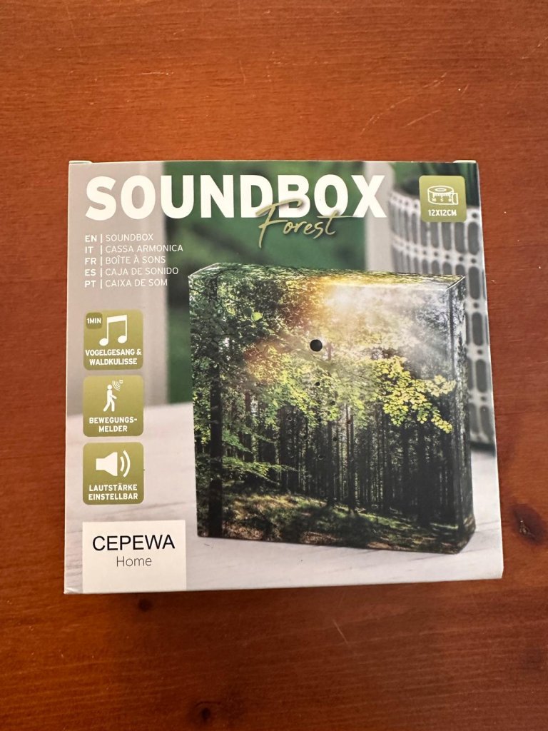 Soundbox 'Wald' Bewegungssensor  Ideal für das "stille Örtchen"