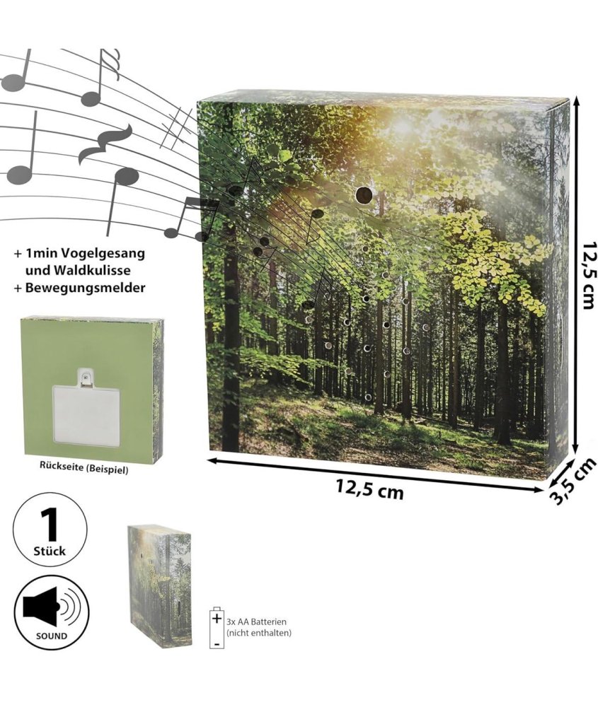 Soundbox 'Wald' Bewegungssensor  Ideal für das "stille Örtchen"