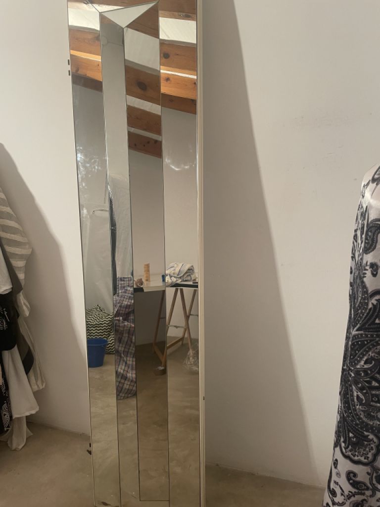 Mirror folding screen, 2-piece