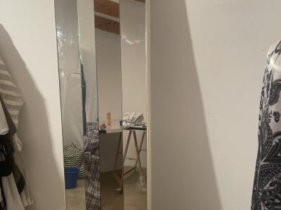 Biombo de espejo de 2 piezas