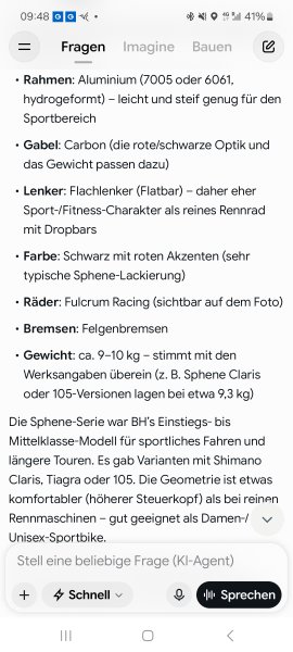Sport Fitness Rad,  9 kg, UNISEX, Damen/Herrenrad