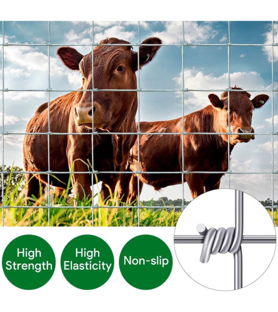 Stabiler Metall Zaun für Viehzucht 25m  Gartenzaun 1 meter hoch