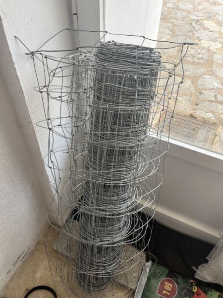 Stabiler Metall Zaun für Viehzucht 25m  Gartenzaun 1 meter hoch