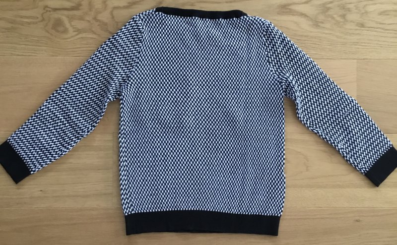 STEFANEL Edler Pullover, Gr.S, Schwarz Weiß NEU!