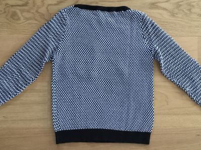 STEFANEL Edler Pullover, Gr.S, Schwarz Weiß NEU!