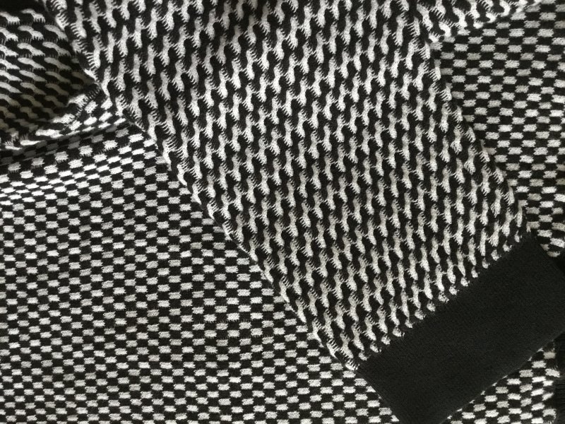 STEFANEL Edler Pullover, Gr.S, Schwarz Weiß NEU!