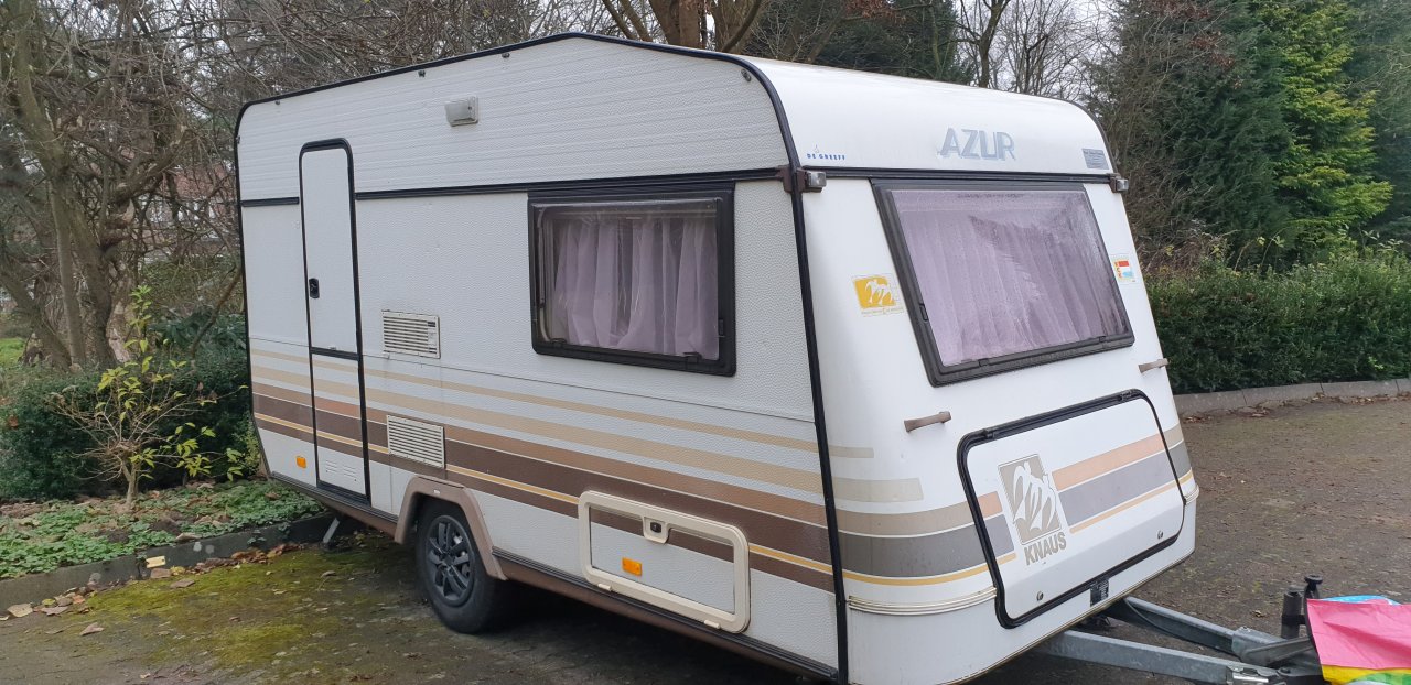 Parking space for caravan