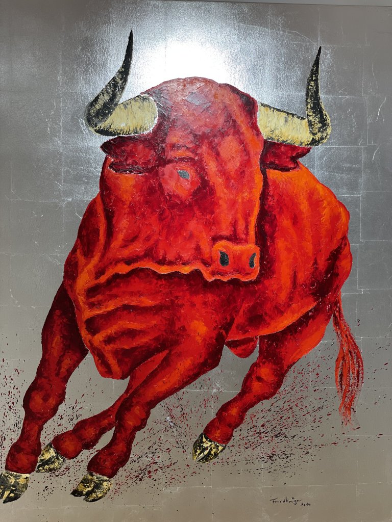 Stier Bild Aluminium 60x90 in Campos
