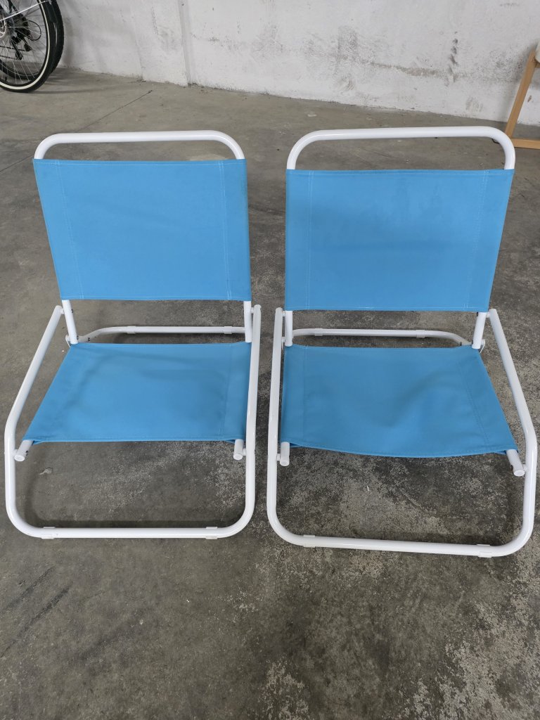 Strandstühle mit Leinwand-Rückenlehne und Sitz !!Moving Sale!! Abholung in Ca'n Picafort nur bis Sonntag