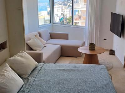 Studio mit Panoramablick auf das Meer in Cala Major