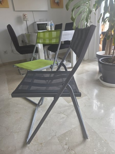 Chairs green/ anthracite/ 2 pcs.