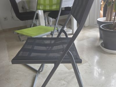 Chairs green/ anthracite/ 2 pcs.
