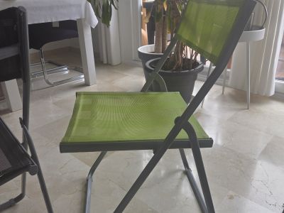 Chairs green/ anthracite/ 2 pcs.