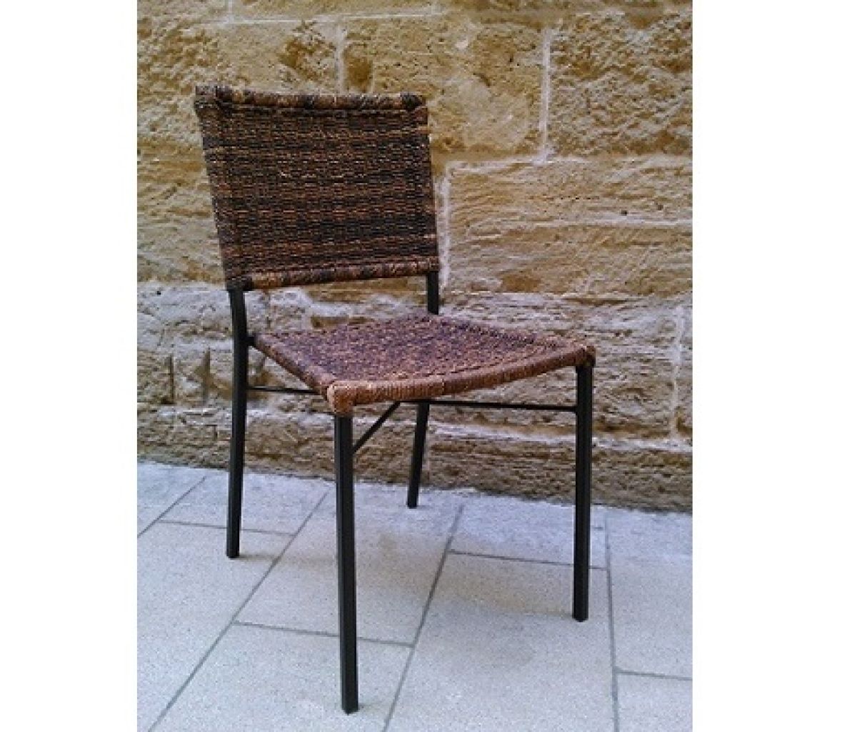 Sillas modelo TINA / Metal / Abaca (cáñamo de Manila) / NUEVO / Venta de almacén