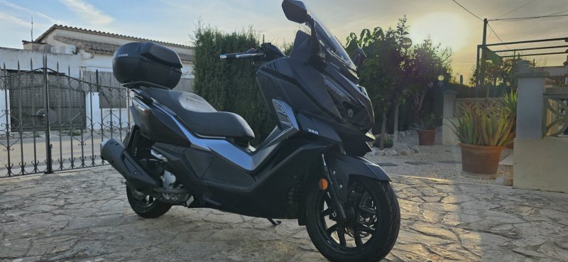 SYM Cruisym 300 E5 TCS nur 818 km 1. Hand ITV neu Zubehör inklusive