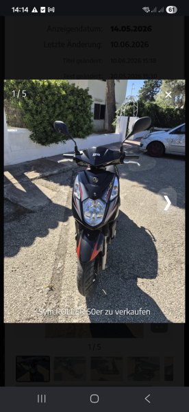 Sym ROLLER 50er zu verkaufen