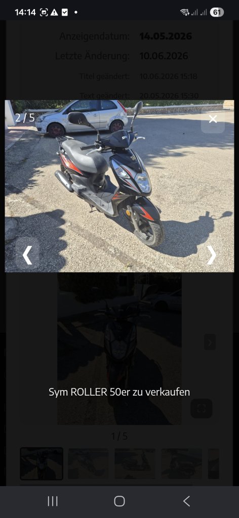 Sym ROLLER 50er zu verkaufen