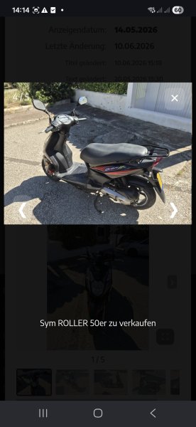 Sym ROLLER 50er zu verkaufen