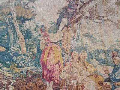 Scene-rich, multicolored gobelin – France, circa 1850