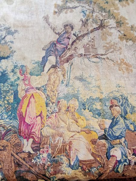 Scene-rich, multicolored gobelin – France, circa 1850