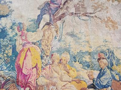 Scene-rich, multicolored gobelin – France, circa 1850