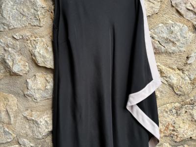 Ted Baker black tunic dress with drape - small