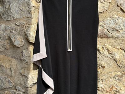 Ted Baker black tunic dress with drape - small